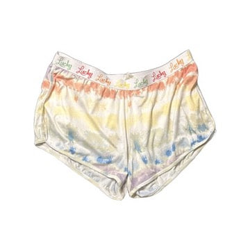 Lucky Brand rainbow tie dye shorts