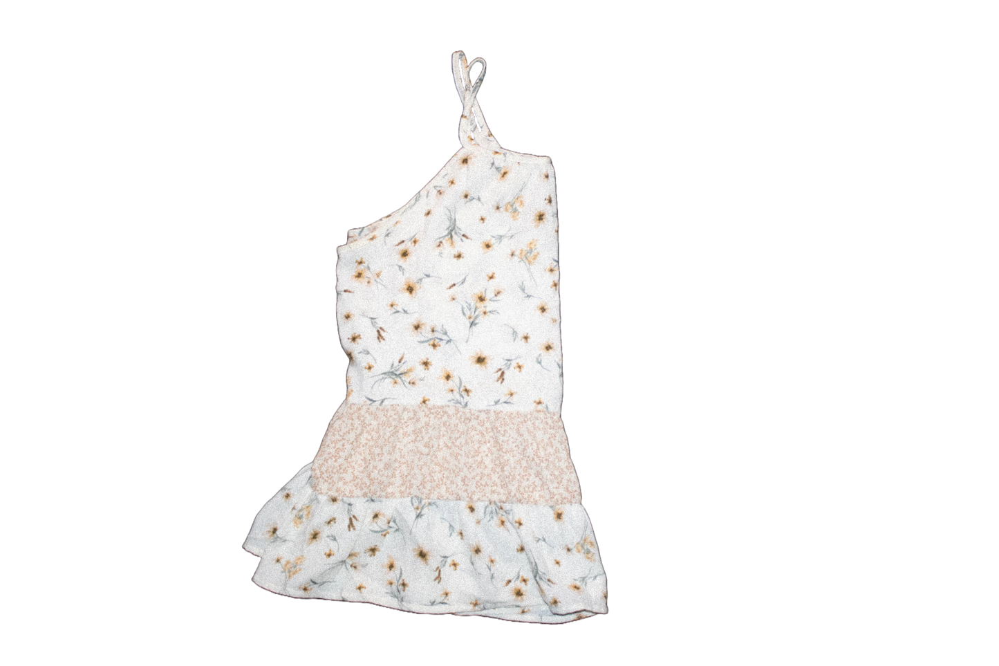 White And Yellow Floral Shirt