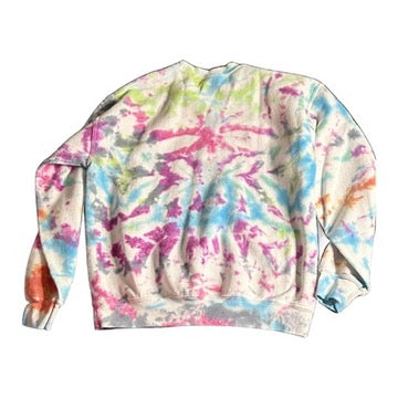 Custom Tie Dye Sweatshirt purple / blue