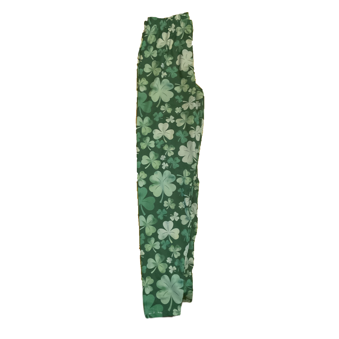 shamrock printed pants