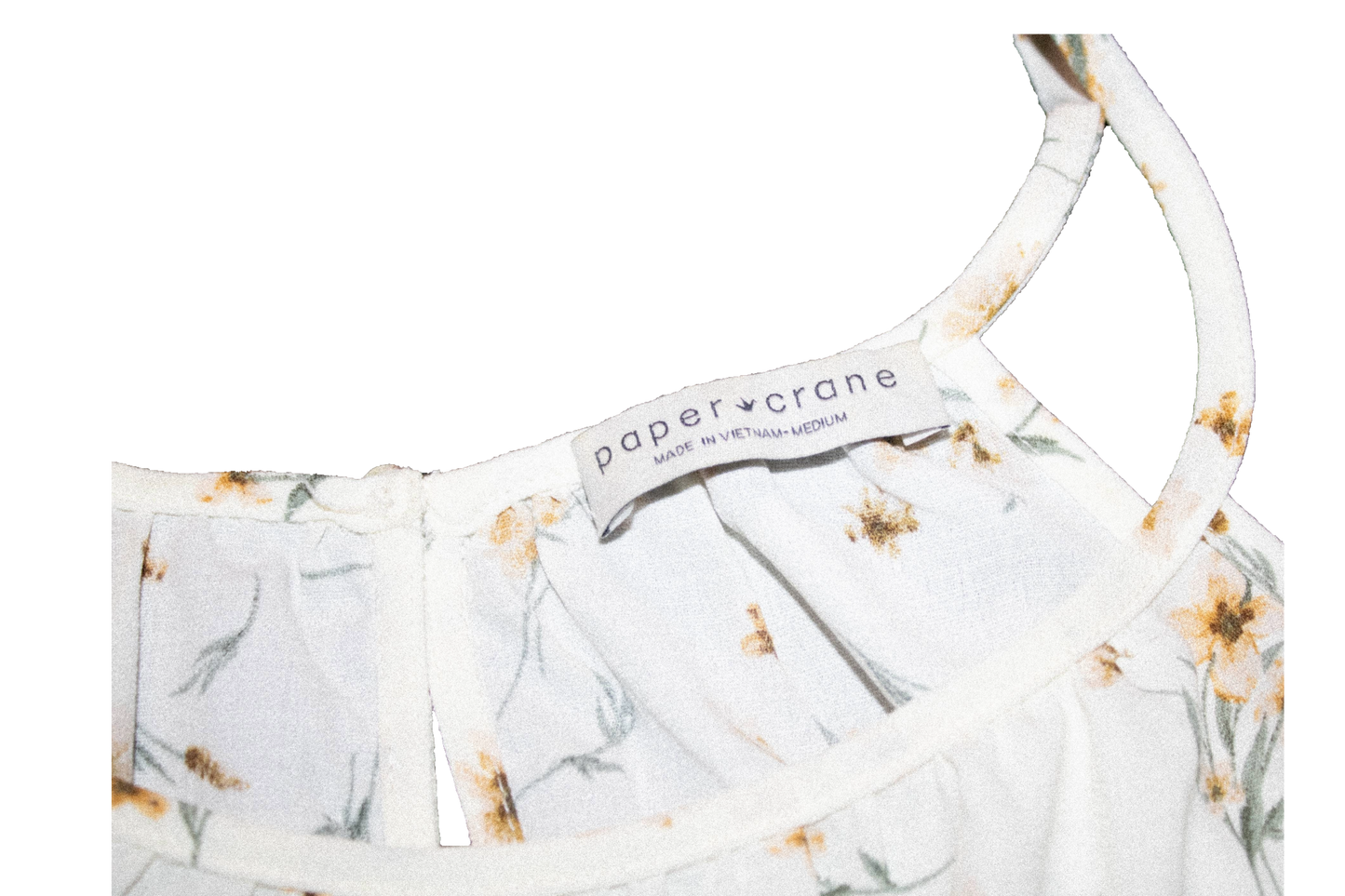 White And Yellow Floral Shirt