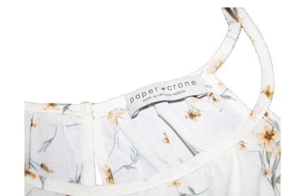 White And Yellow Floral Shirt