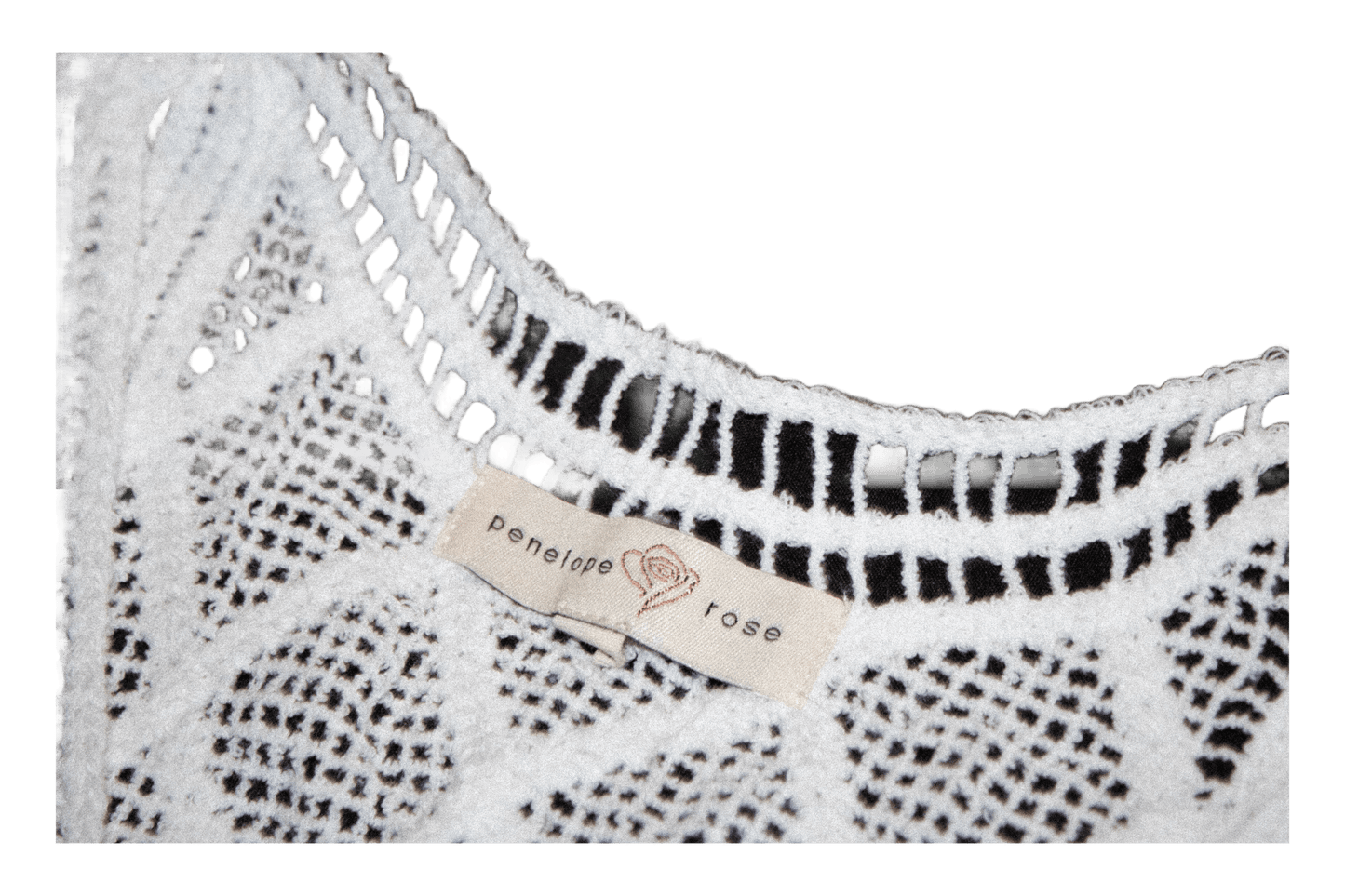 White Crochet Knit Vest