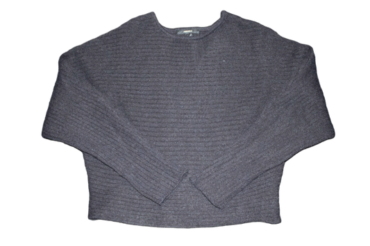 black knitted sweater