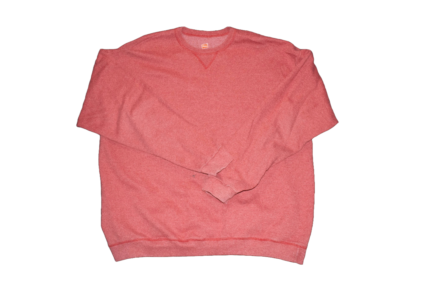 Red Crew Neck Long Sleeve Sweatshirt