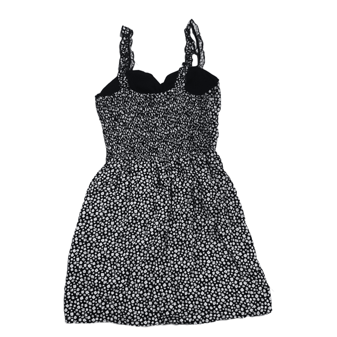 black and white floral dress
