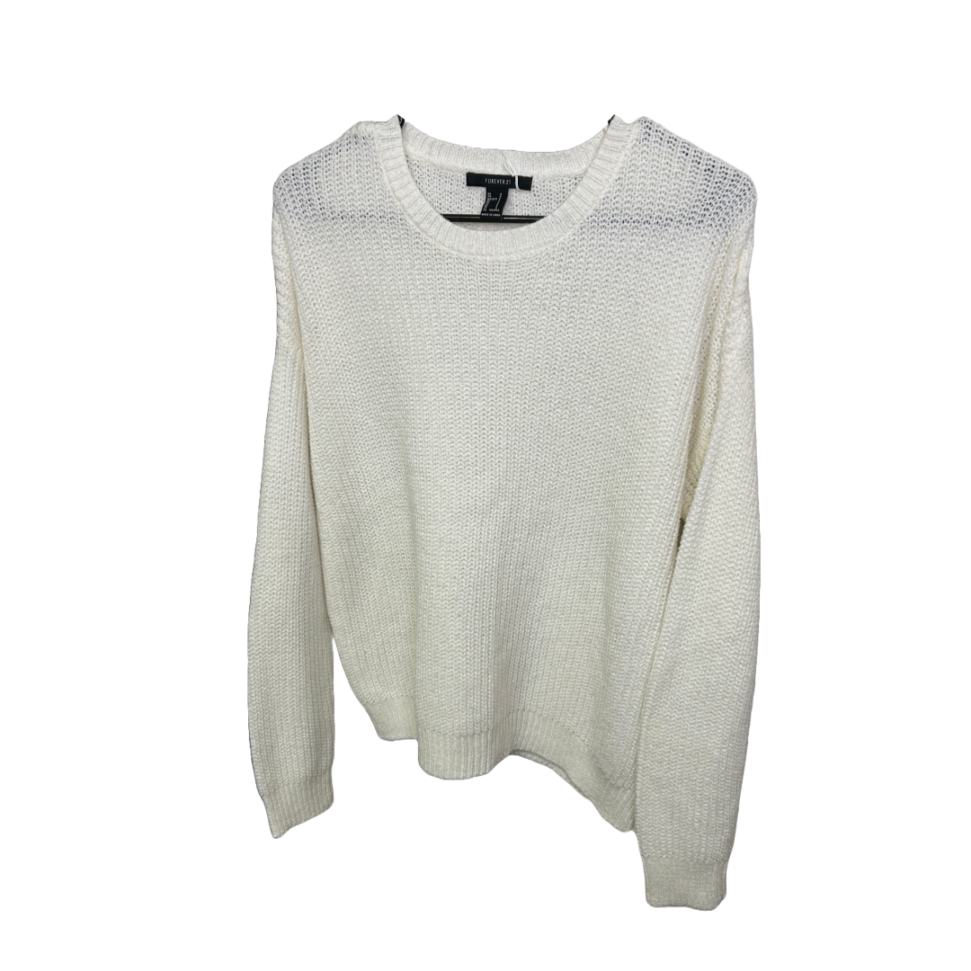 White Chunky Knitted Sweater