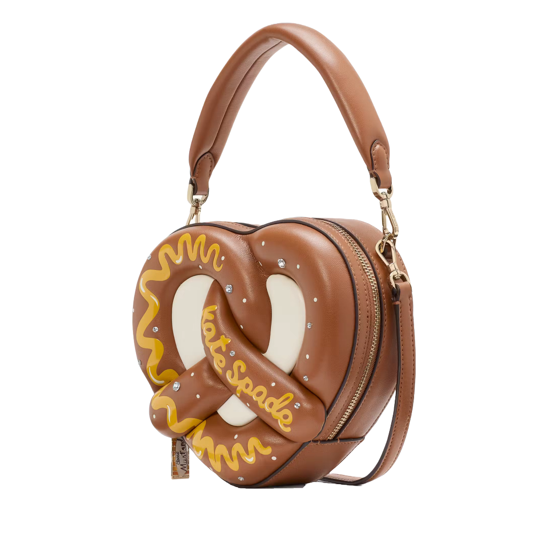 nyc 3d pretzel crossbody bag