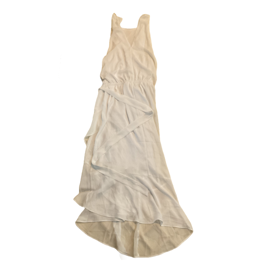 white wrap dress