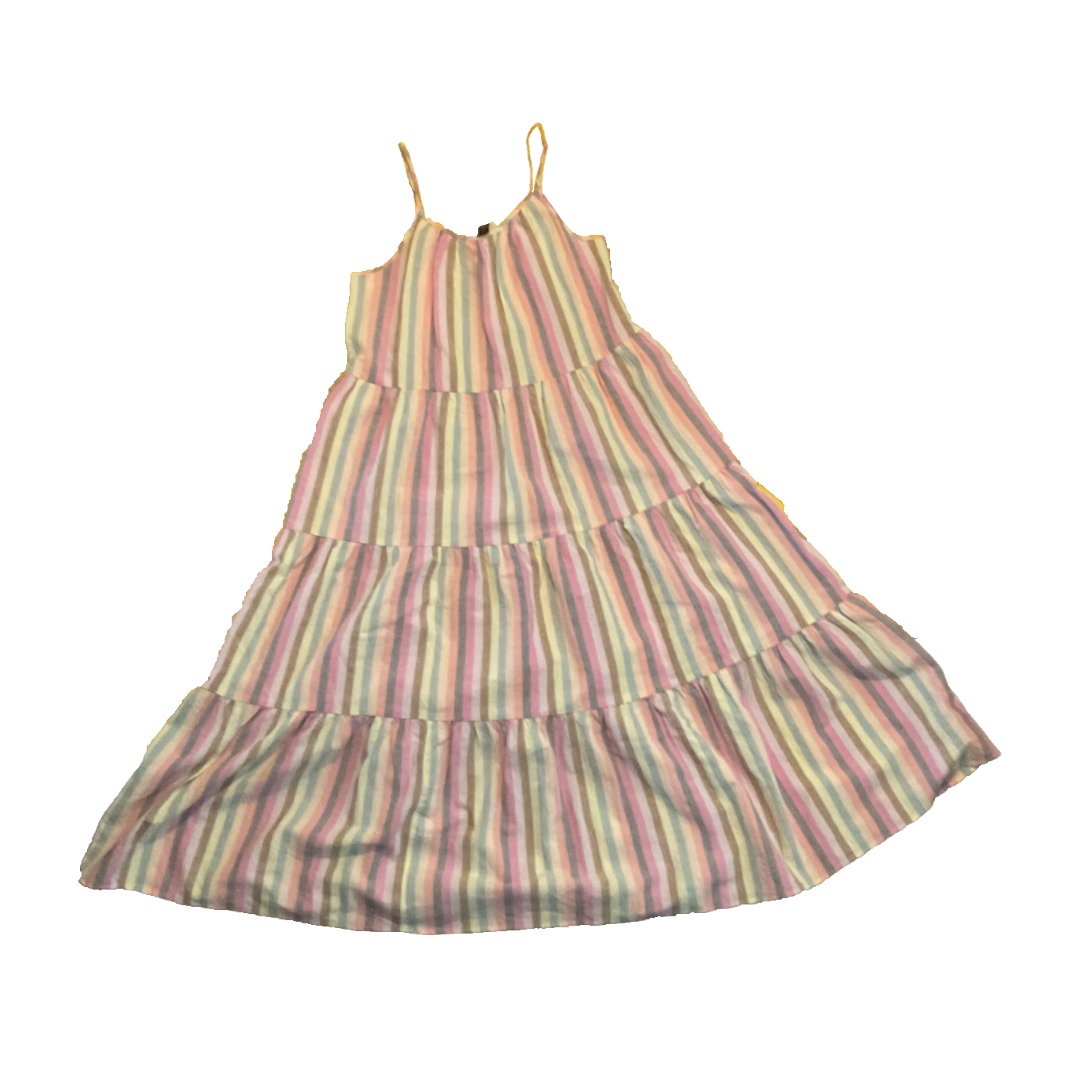 multicolor striped dress