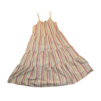 multicolor striped dress