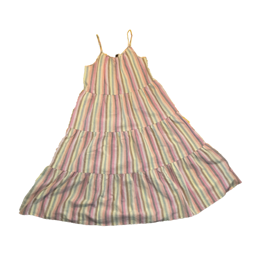 multicolor striped dress