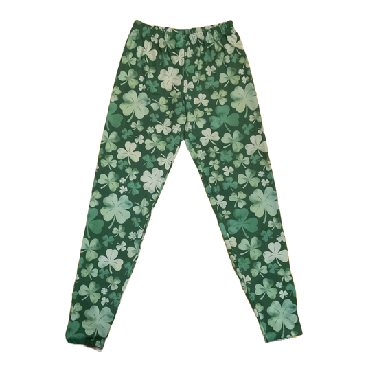 shamrock printed pants